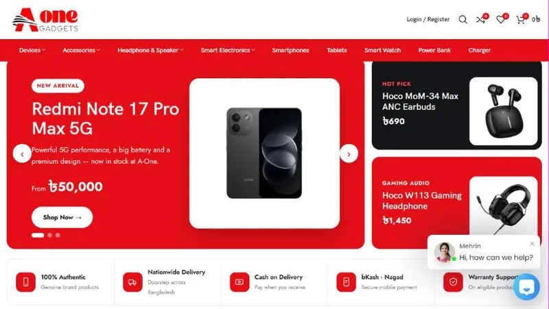Home page of A-One Gadgets