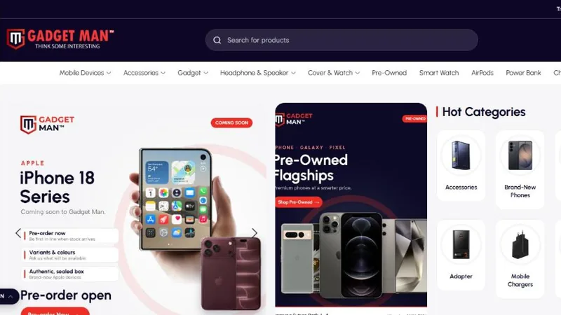 Home page of Gadget Man BD