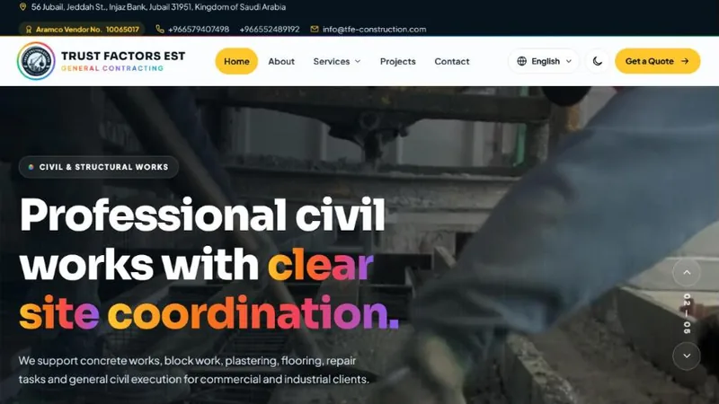 Home page of TFE Construction